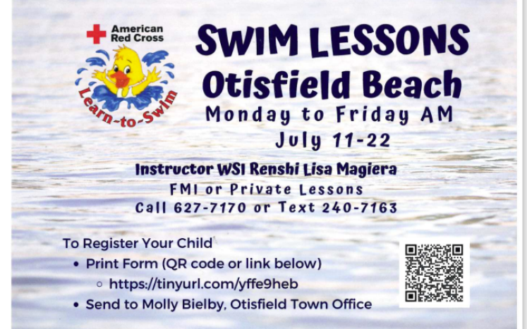 Swim Lesson flyer